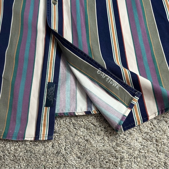 Gant Salty Dog Striped Poplin Button Down Grunge Y2K Shirt 90’s Vintage XL - Picture 6 of 10